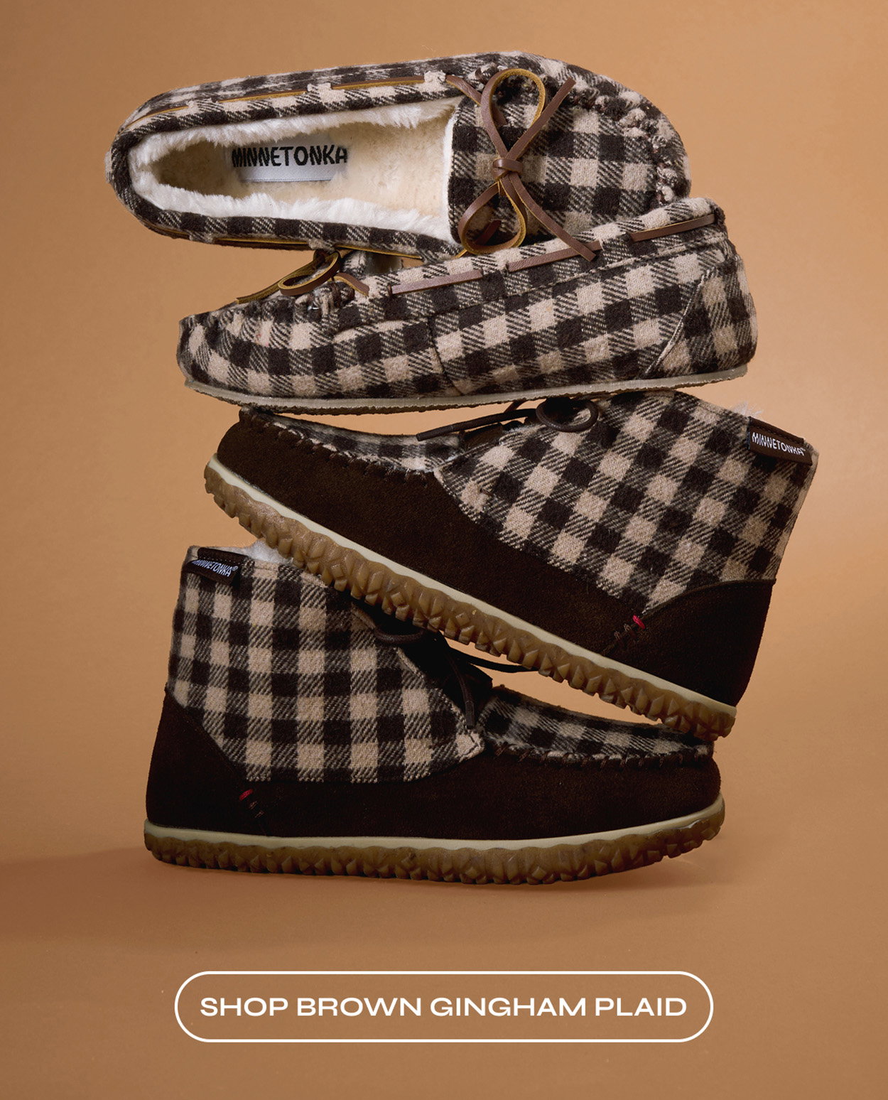 Brown Gingham Plaid