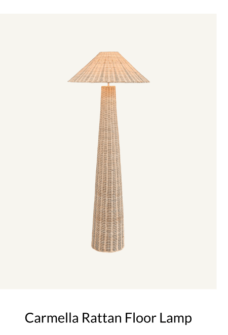 Shop Carmella Rattan Floor Lamp
