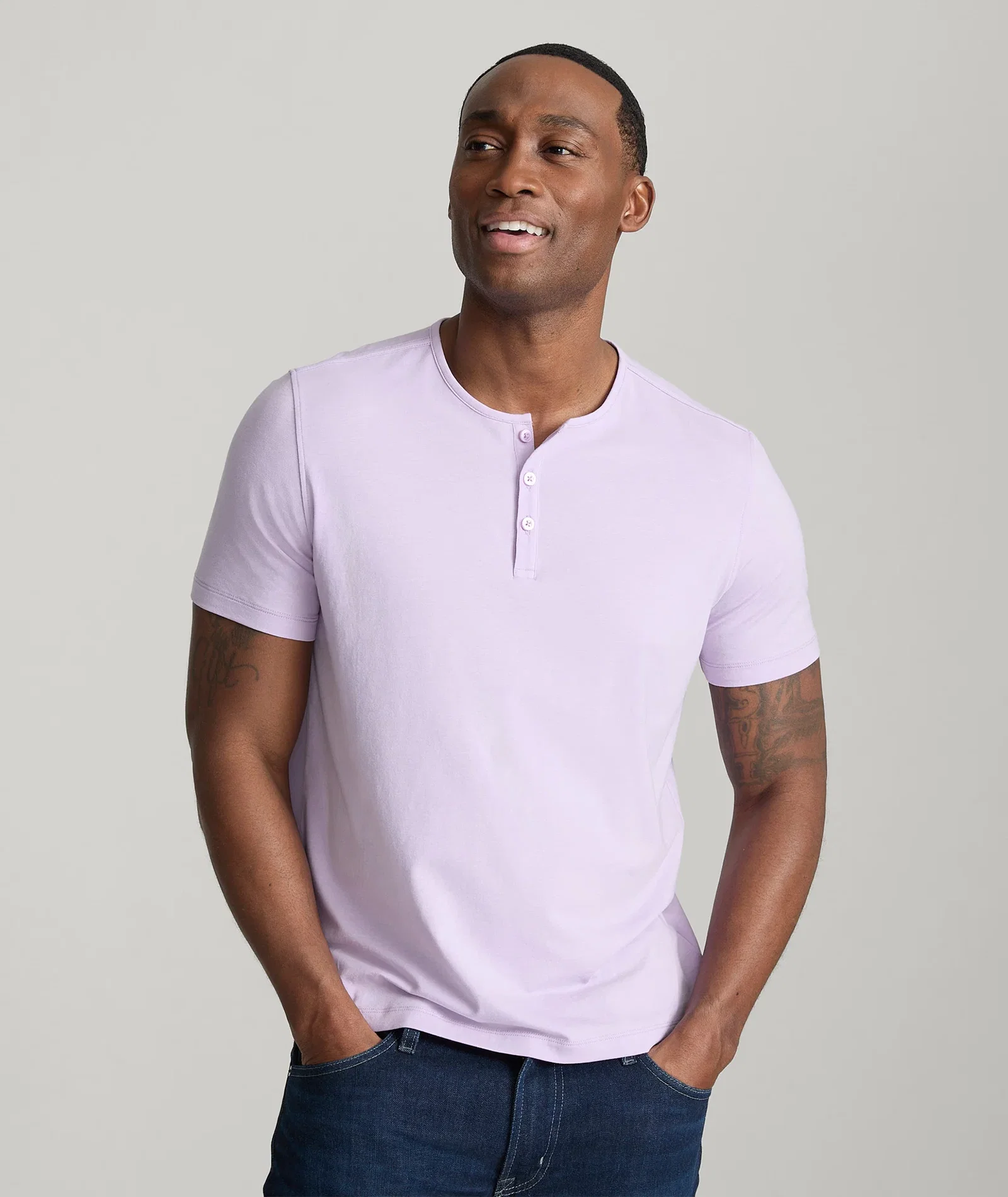 Image of EcoSoft™ Short-Sleeve Henley