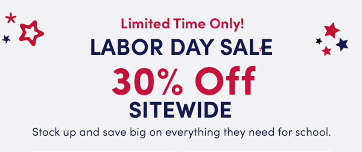 30% off sitewide