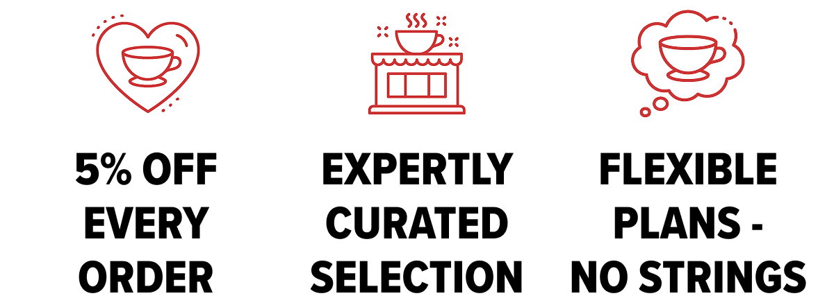 5% Off Every Order EXPERTLY CURATED selection Flexible Plans - no strings