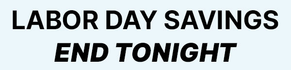 Sale ends tonight