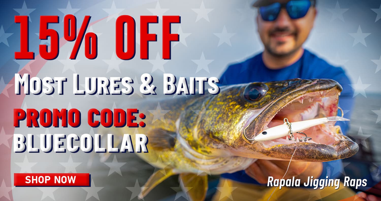 15% Off Most Lures & Baits Promo Code: BLUECOLLAR Rapala Jigging Raps Shop Now
