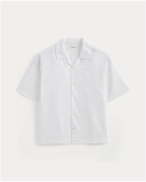 Image | Cropped Resort Shirt | White
