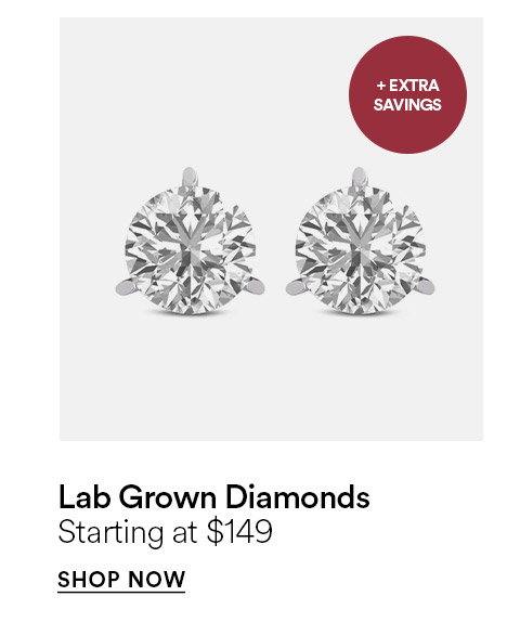Lab grown diamonds - Starting at $149 - SHOP NOW >