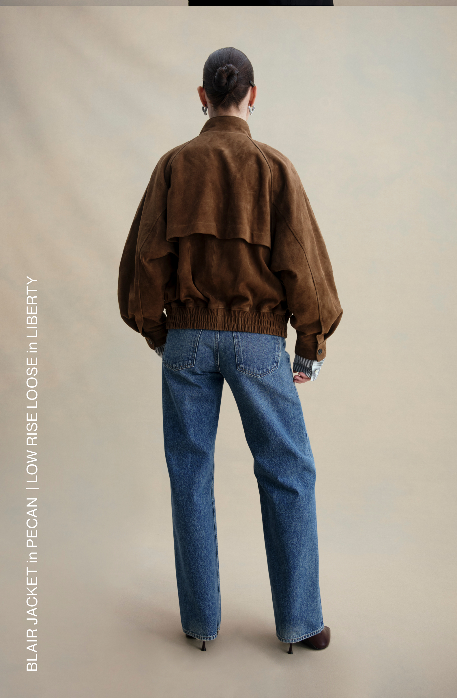 Blair Jacket in Pecan / Low Rise Loose in Liberty