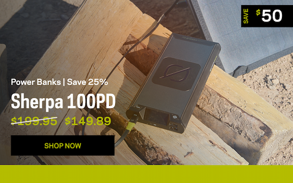 25% off Sherpa 100PD