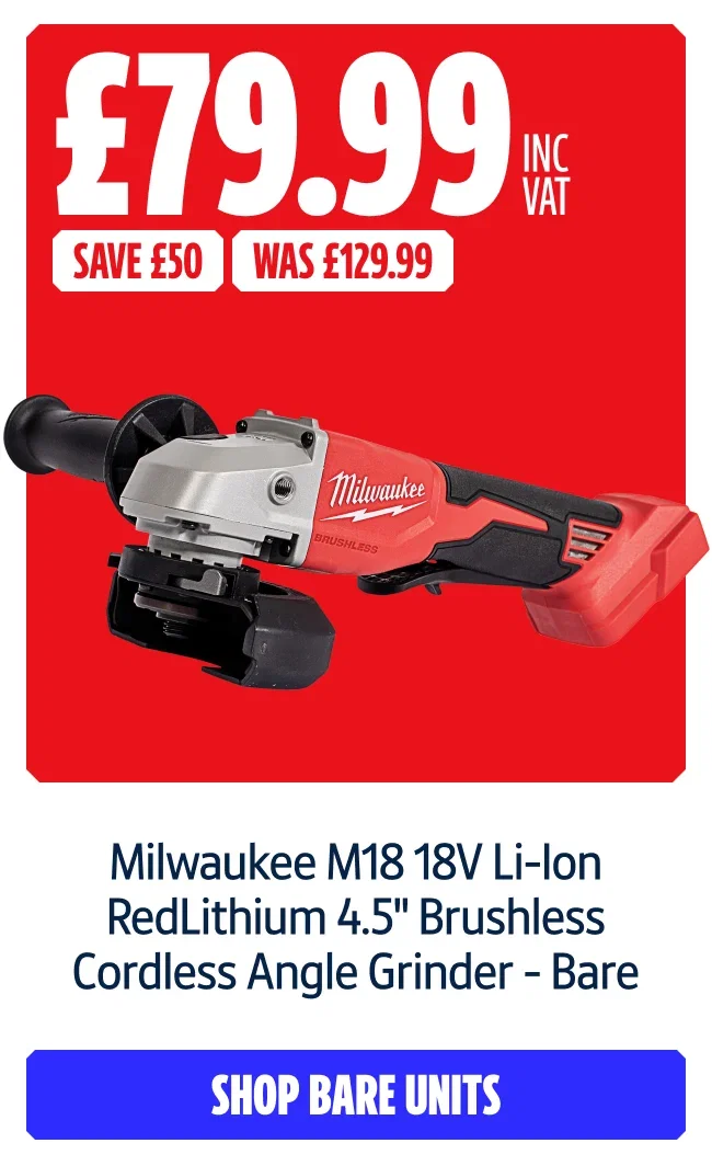 Save £50 Inc VAT on this Milwaukee M18 18V Li-Ion RedLithium 4.5