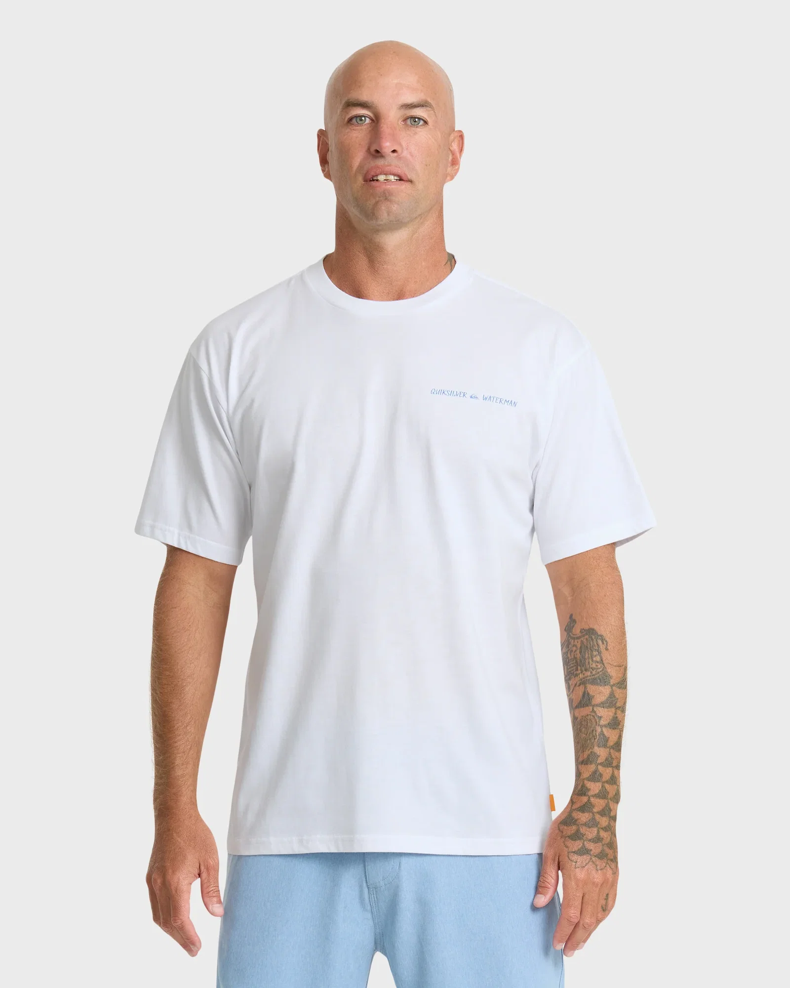 Image of Waterman Angler Classic Short Sleeve Cotton T-Shirt - White
