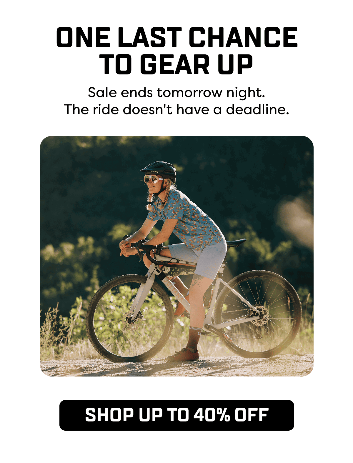 Sale ends tomorrow night. The ride doesn't have a deadline.