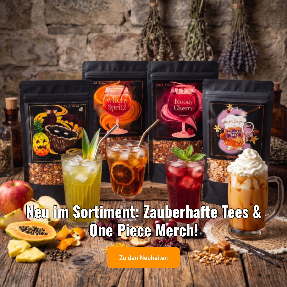 Neu im Sortiment: Zauberhafte Tees & One Piece Merch!