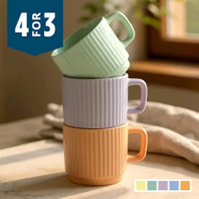 Nicolson Russell Pastel Crete Mug, 240ml