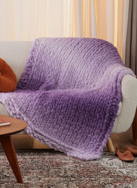 Free Drifting By Table Knit Blanket Pattern
