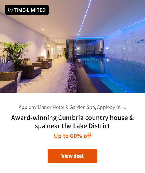 Award-winning Cumbria country house &amp; spa near the Lake District