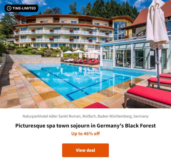 Picturesque spa town sojourn in Germany's Black Forest