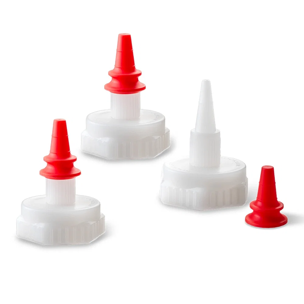 Rockler Deluxe Glue Bottle Spouts with Caps, 3-Pack