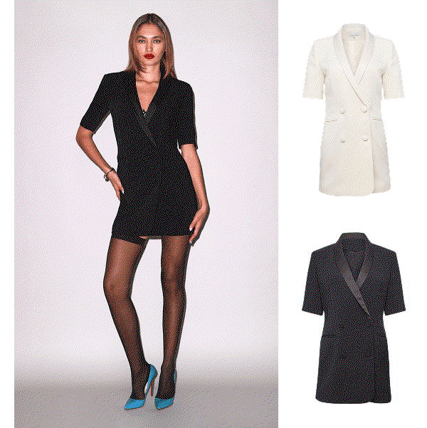 Short Sleeve Blazer Dress