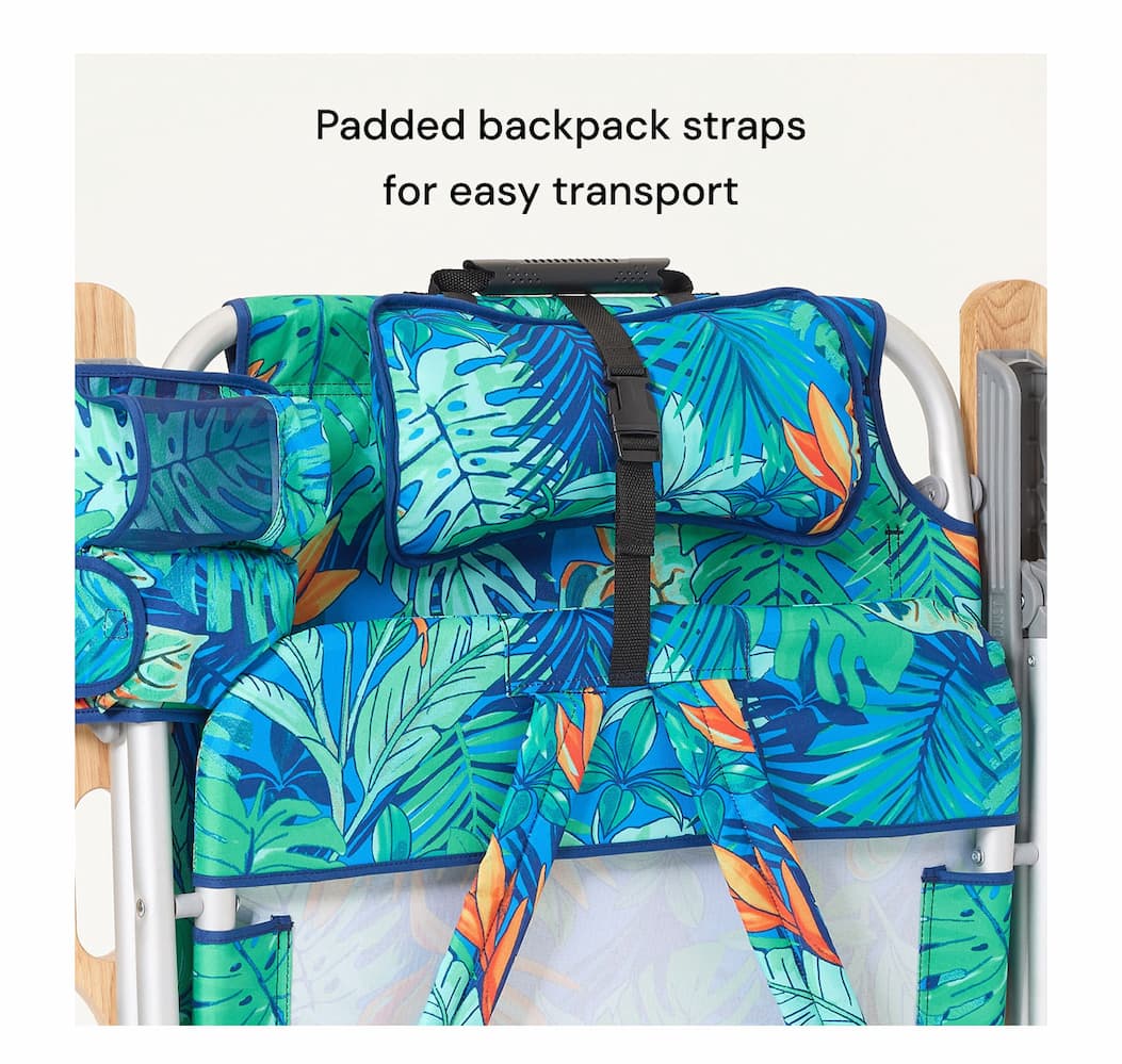 Padded backpack straps for easy transport.