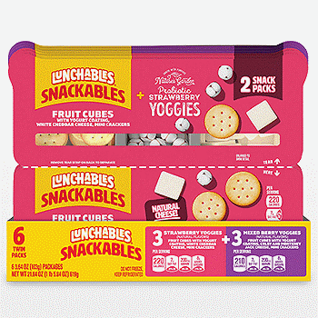 Kraft Lunchables Snackables Variety Pack, 6 Twin Packs