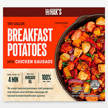 Chef Hak's Breakfast Potatoes with Chicken Sausage, 23 oz, 2-Count
