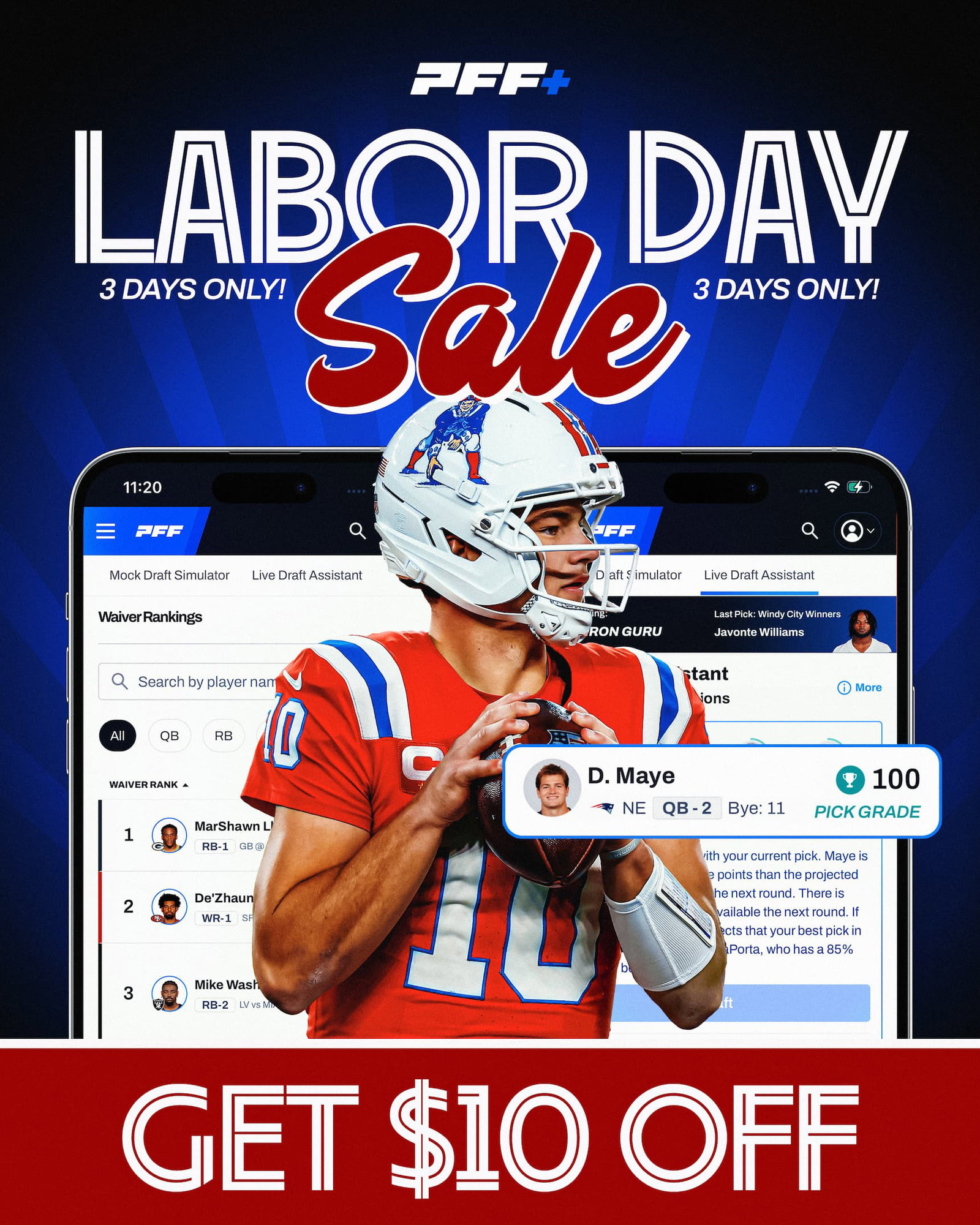 2026 Labor Day Sale - Get PFF+ for Just $89.99