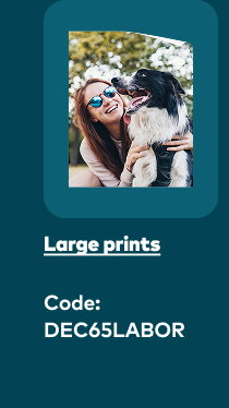 Large prints. Code: DEC65LABOR.