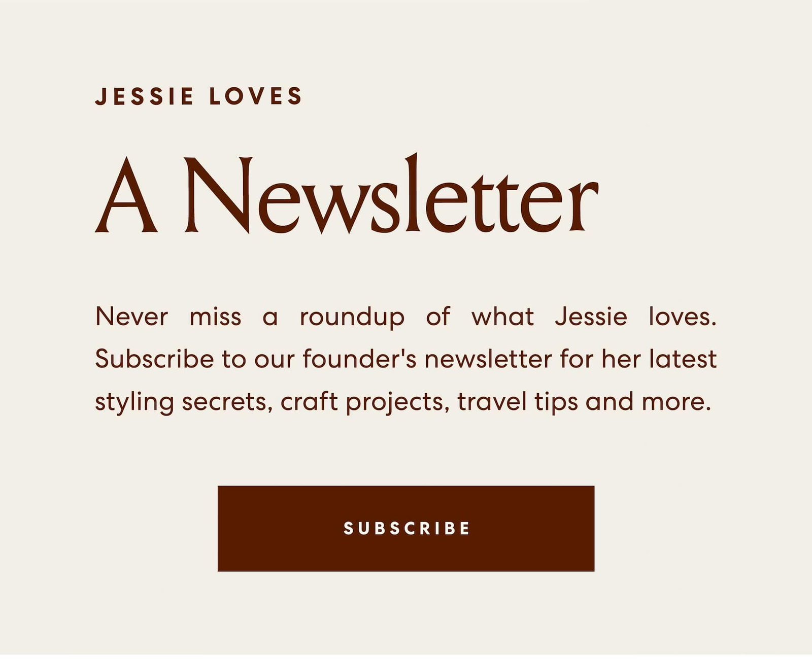 Subscribe to Jessie Loves