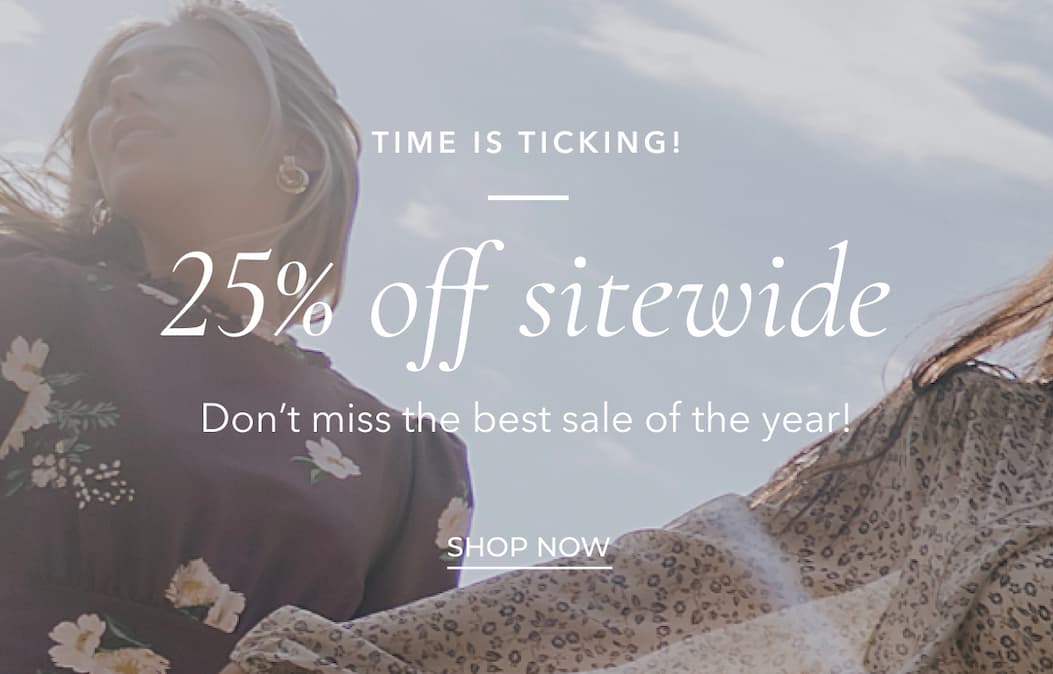 25% off sitewide