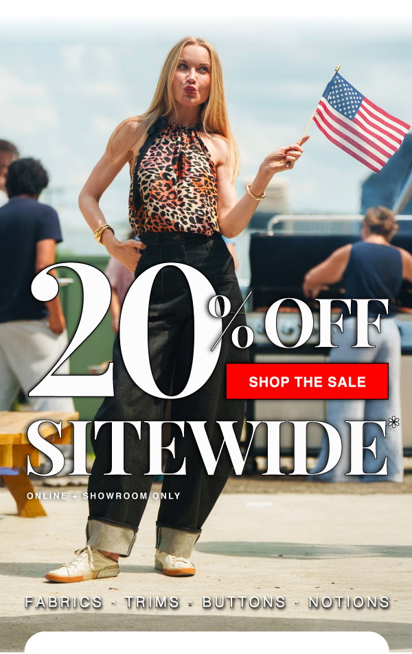 SHOP NOW AND SAVE 20% OFF THIS LABOR DAY WEEKEND