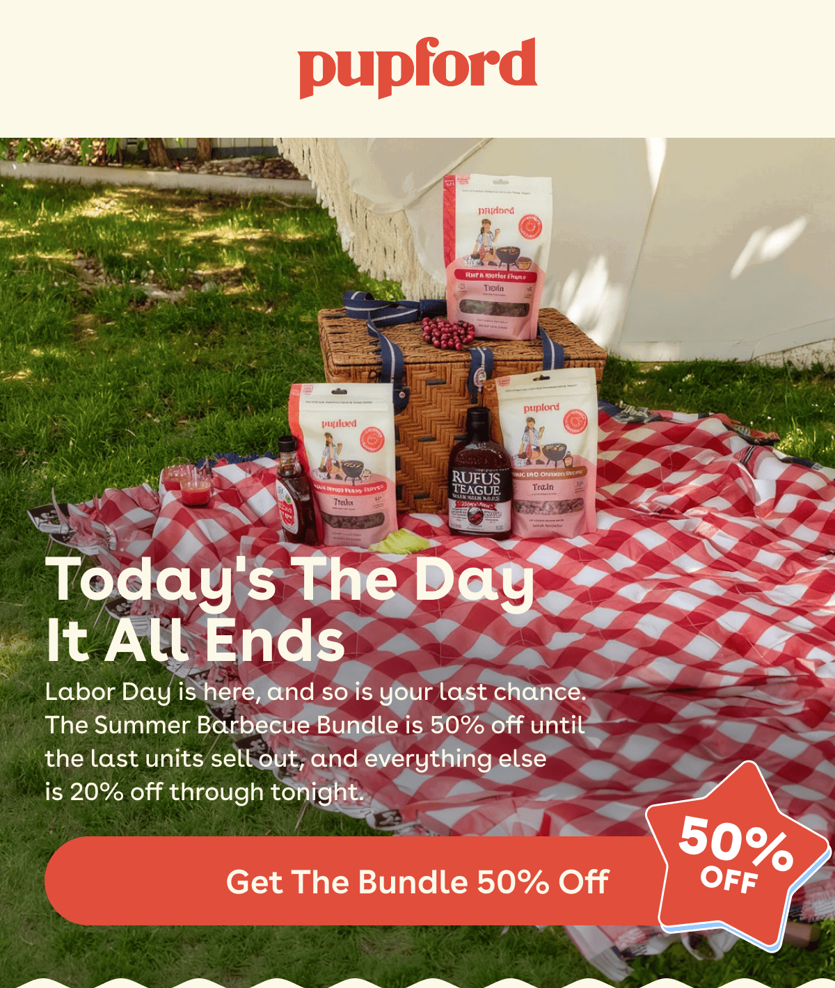 Labor Day is here, and so is your last chance.  The Summer Barbecue Bundle is 50% off until  the last units sell out, and everything else  is 20% off through tonight.