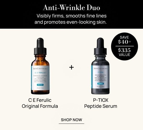 SkinCeuticals Anti-Wrinkle Duo: C E Ferulic & P-TIOX (Worth $335.00)