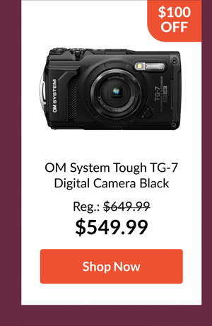 OM System Tough TG-7 Digital Camera Black