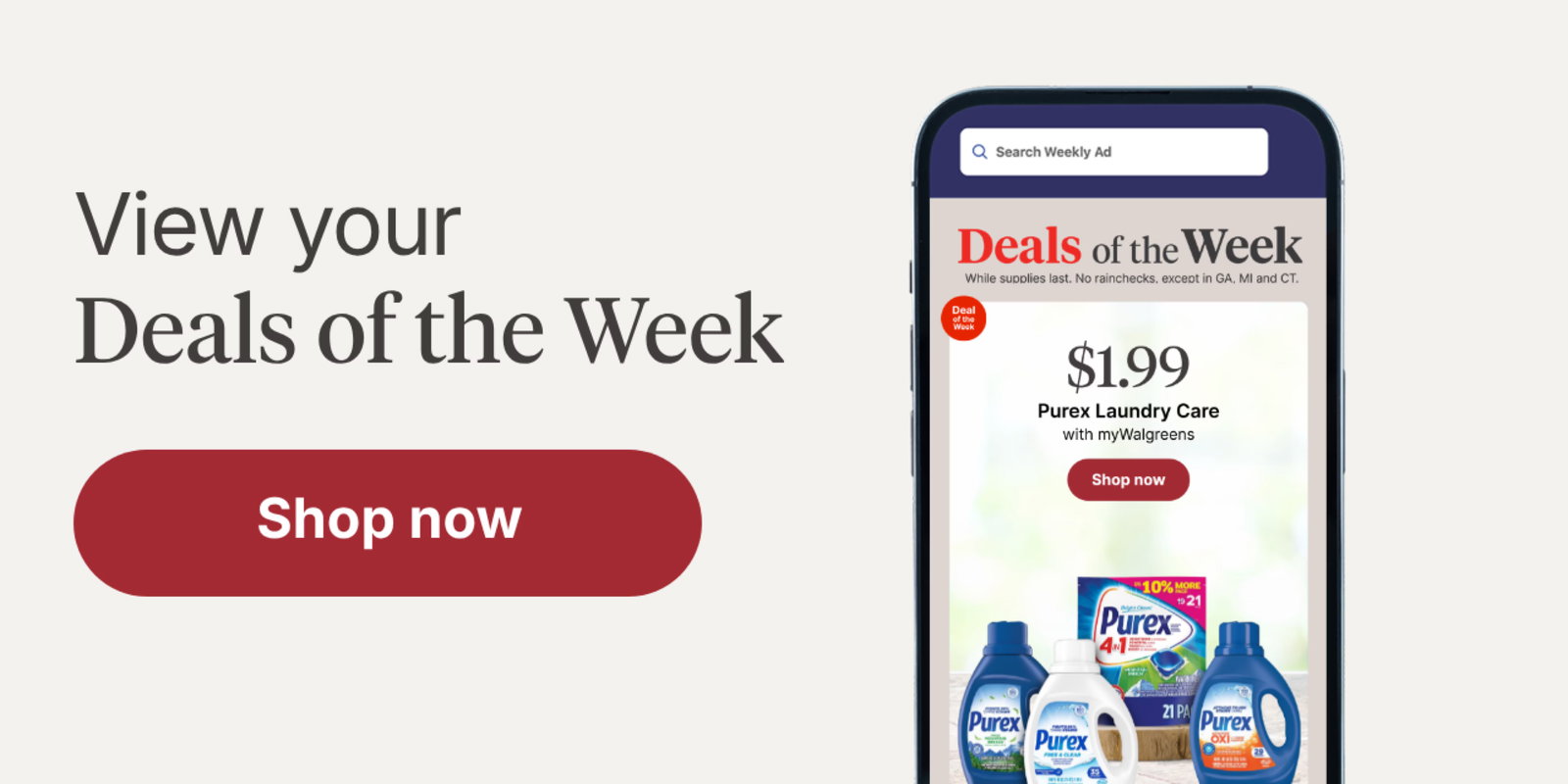 View your Deals of the Week