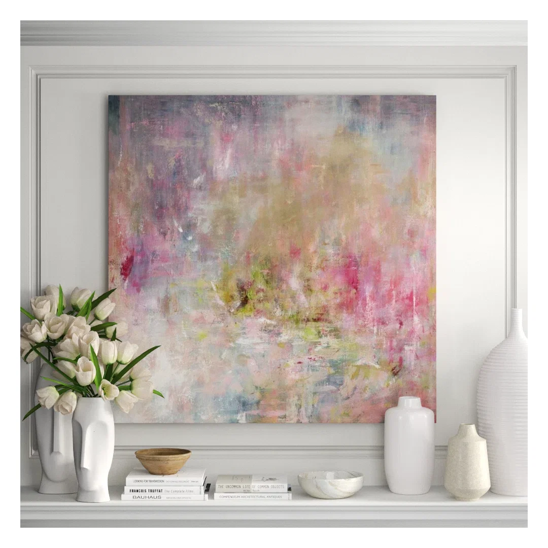 Blush Garden by Beverly Fuller - Square Painting