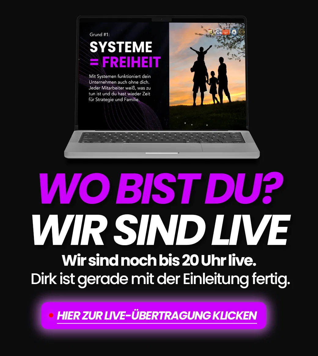 Wir sind live