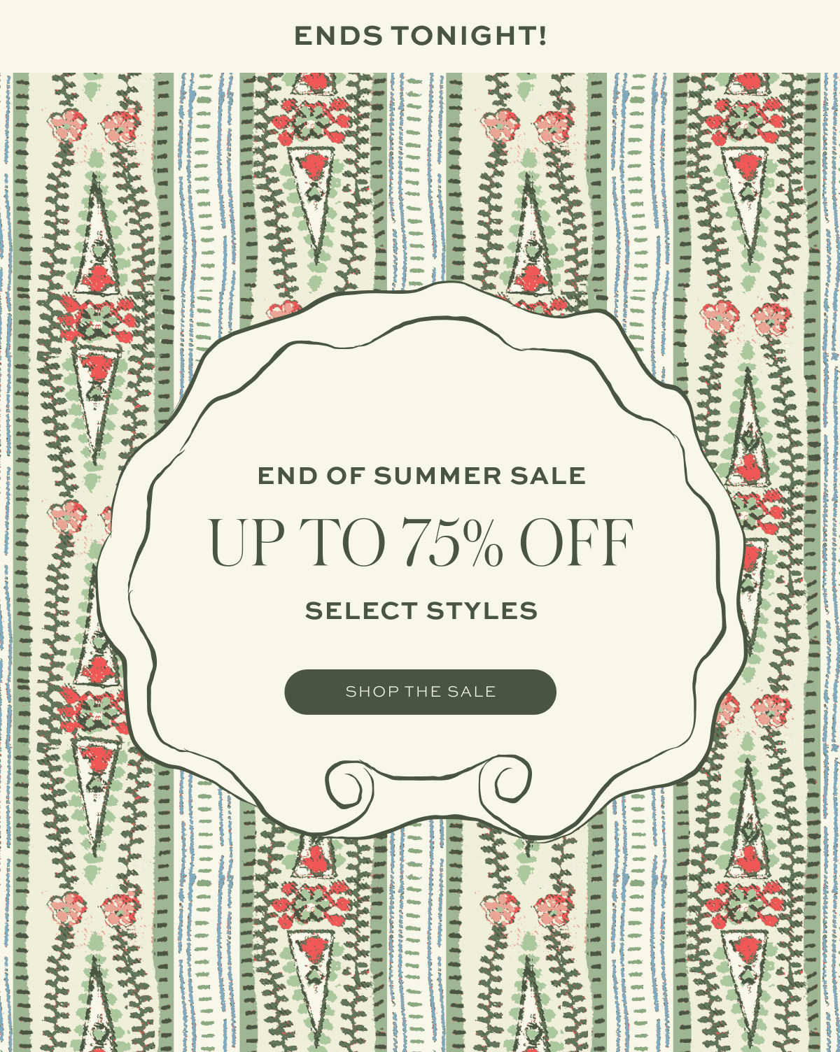 LAST CHANCE! End of Summer Sale 