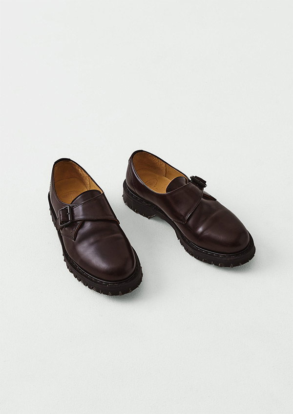 Solovair Leather Monk Strap Shoes