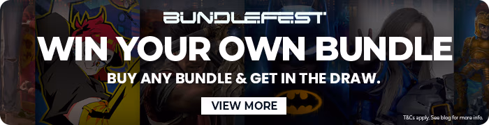 Bundlefest: win your own bundle! Buy any bundle & get in the draw. View more. T&Cs apply. See blog for more info.