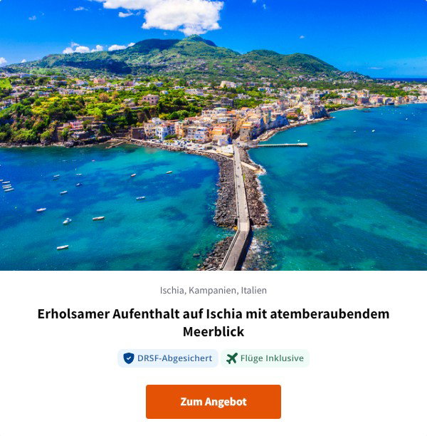 Erholsamer Aufenthalt auf Ischia mit atemberaubendem Meerblick