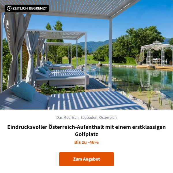 Eindrucksvoller Österreich-Aufenthalt mit einem erstklassigen Golfplatz