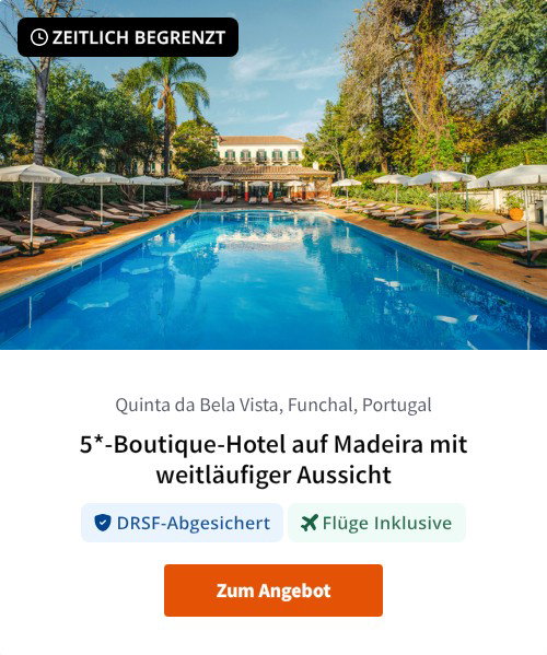 5*-Boutique-Hotel auf Madeira mit weitläufiger Aussicht