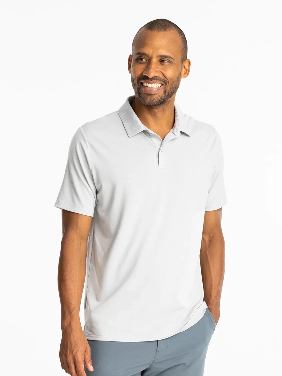 Image of Men's Elevate Polo - Aspen Grey