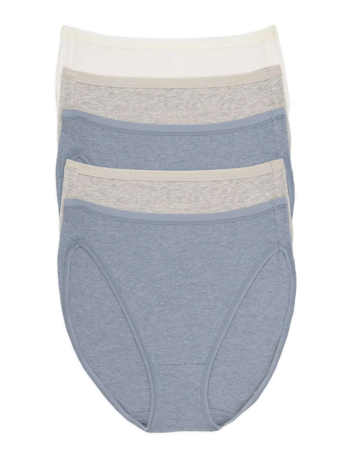 Image of Organic Cotton Stretch Hi-Cut Panty 5-Pack
