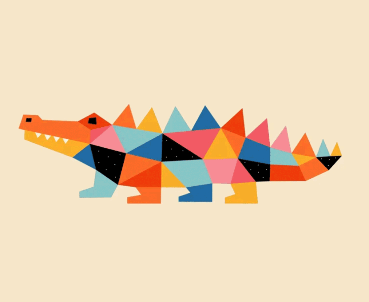 Kaleido Crocodile by andywestface