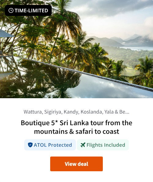Boutique 5* Sri Lanka tour from the mountains &amp; safari to coast