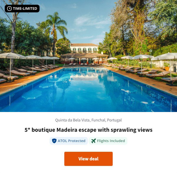 5* boutique Madeira escape with sprawling views