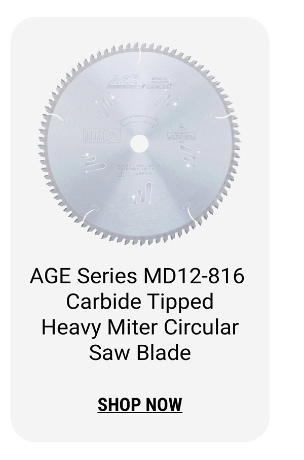 AGE Series MD12-816 Carbide Tipped Heavy Miter Circular Saw Blade