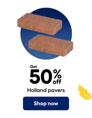 Get 50%off Holland pavers