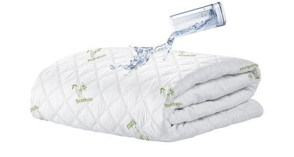 Surmatelas  "Udry" White Classic Waterproof, Aloe Vera ou Bambou