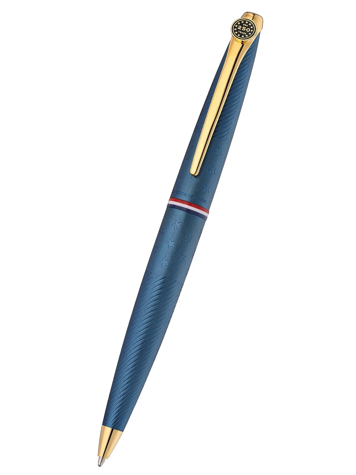 Image of ATX® Americana Blue PVD with Gold-Tone PVD Appointments Ballpoint Pen